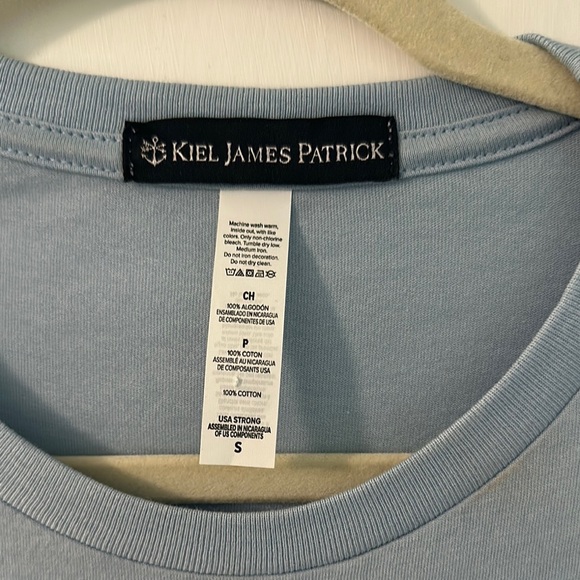 Kiel James Patrick Rosé All Day Blue Short Sleeve Tee Sz S - Picture 3 of 4